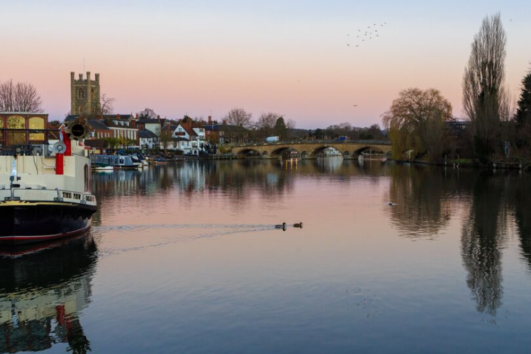 Henley Bridge at Sunset