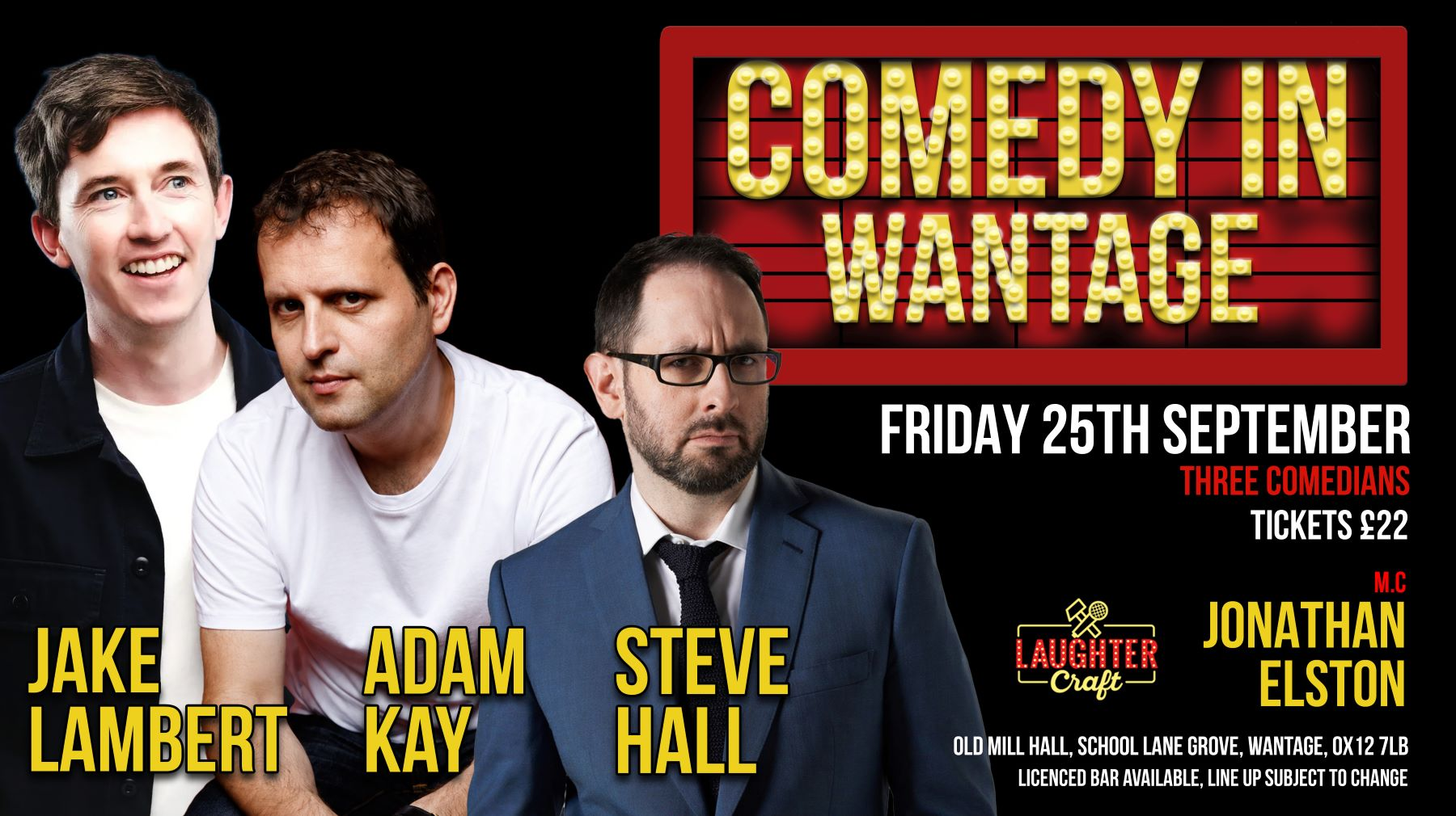 September’s Comedy in Wantage