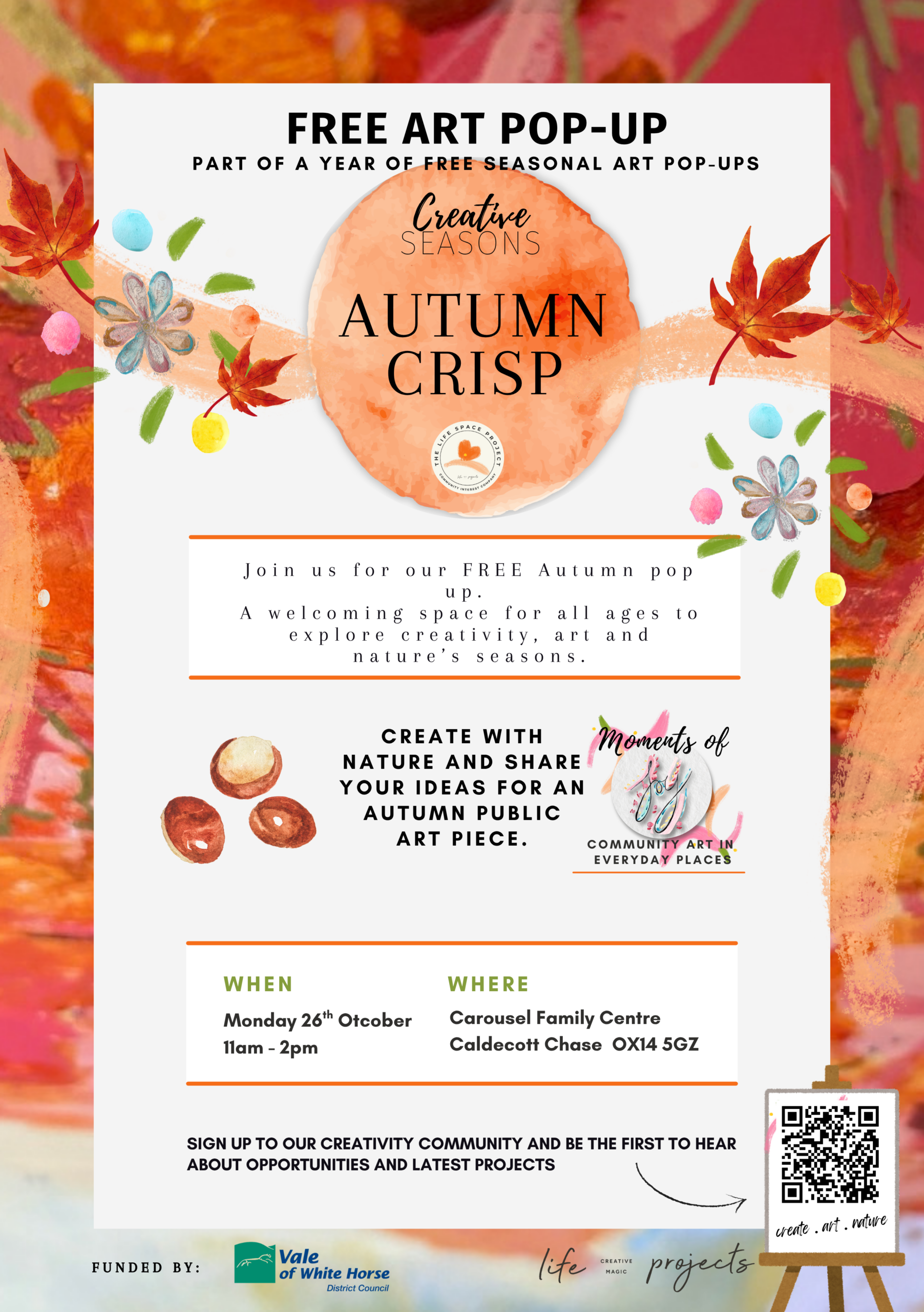 Creative Seasons: FREE ART POP-UPS