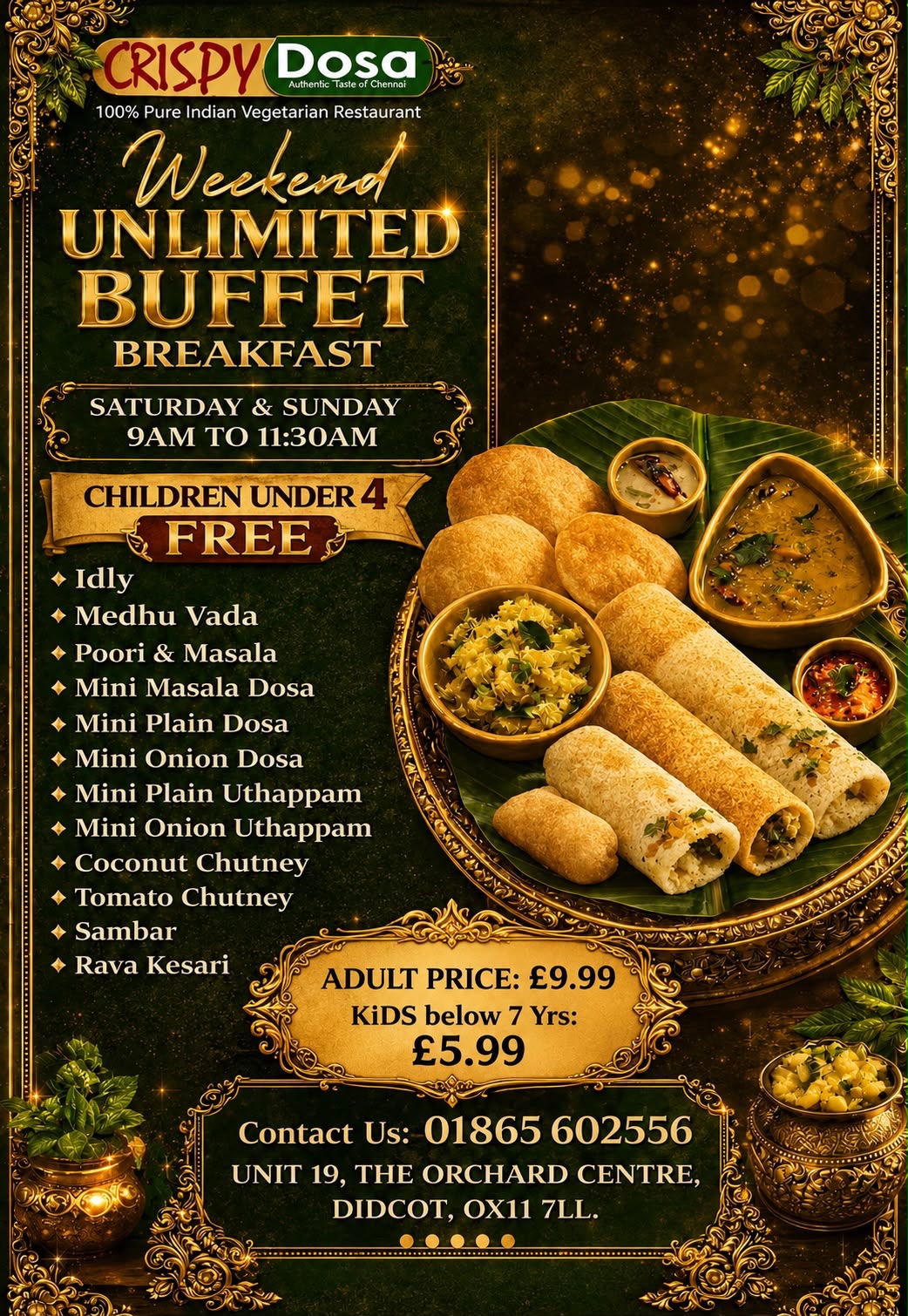 Unlimited Breakfast Buffet – Every Saturday and Sunday